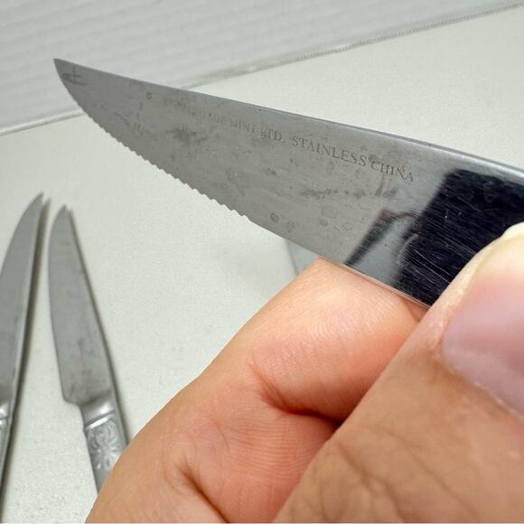 Vintage Heritage Mint LTD Royal Alister Stainless Steel Butter Knife Set of 4 - Picture 4 of 6